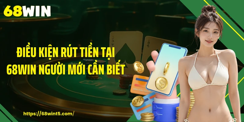 Điều kiện rút tiền tại 68WIN người mới cần biết