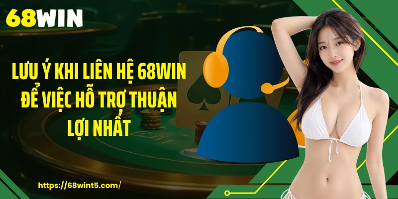 Lưu ý khi liên hệ 68WIN để việc hỗ trợ thuận lợi nhất
